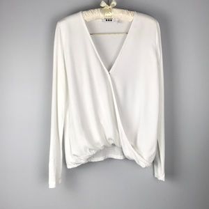 Three dots white blouse Size Small